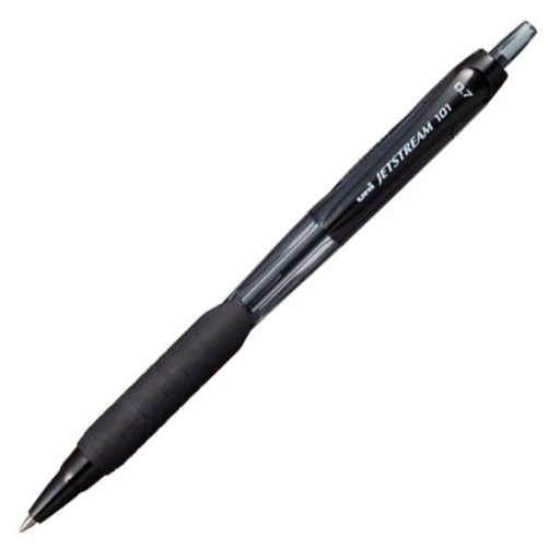 JetStream Uni SXN-101 guľôčkové pero, čierne puzdro, čierna náplň
