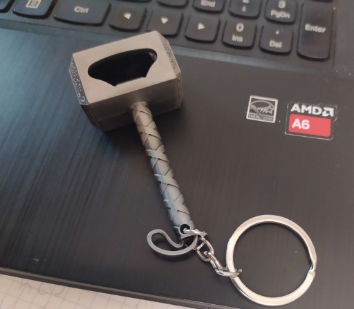 Strieborná kľúčenka Thor's Hammer Asgard
