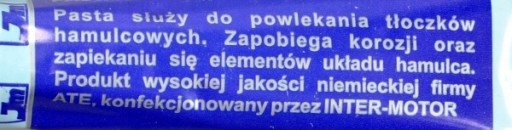 ATE Mazacia montážna pasta pre brzdové piesty 5ml