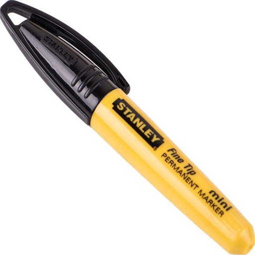 Popisovač STANLEY Mini - čierny, okrúhly hrot. 47-324