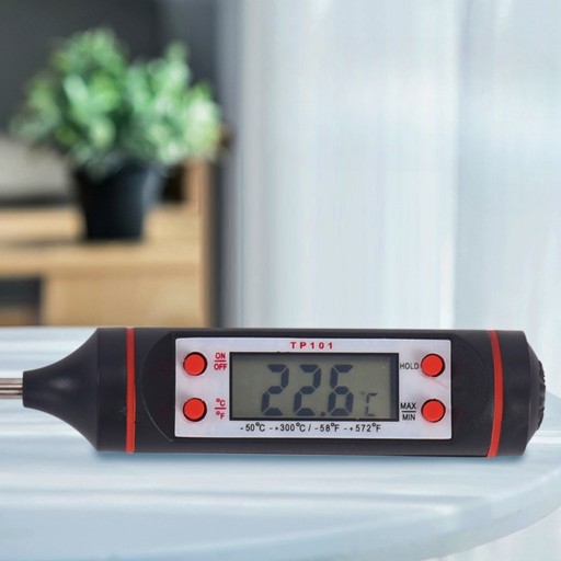 KUCHYŇSKÝ TEPLOMER ELEKTRICKÁ SONDA SO SONDA NA OLEJ VARENIE MÄSA VÍNO