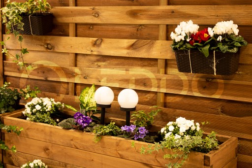 SLNEČNÁ ZÁHRADNÁ LAMPA, BIELA LED NAČERPÁVANÁ, 10CM