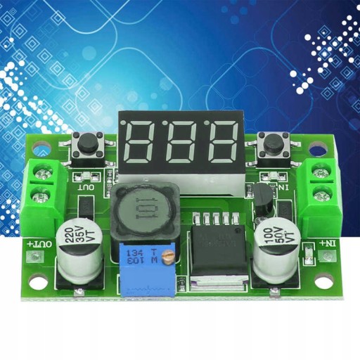 MENIČ REGULÁTORA NAPÄTIA LM2596 VOLTMETER