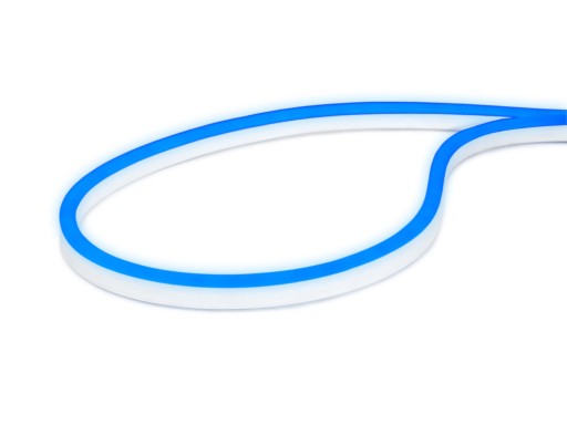 LED pás 230V 2835 1m IP68 NEON Modrý