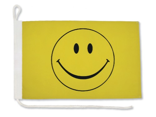 Vlajka SMILE Smile Joy Happy na stožiari 30x40 cm IHRISKO