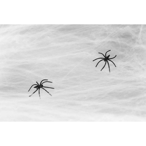Pavučina s SPIDER, HALLOWEEN dekorácia, nylon
