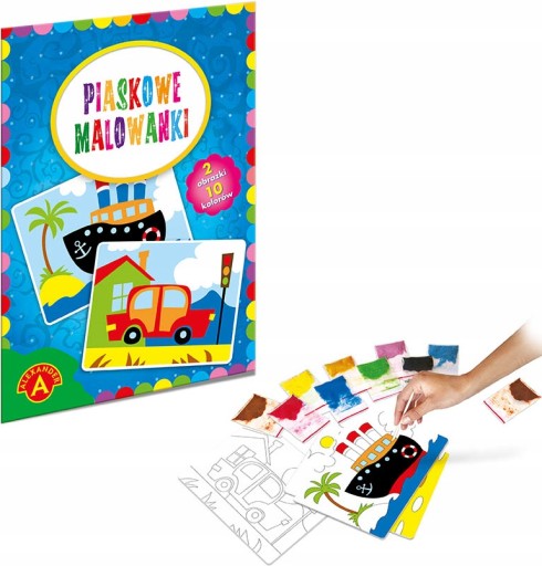 STRÁNKY PIESKOVÉ MAĽOVANIE LOĎ A AUTO AUTO 6+
