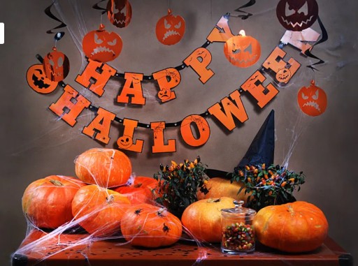 PIANER GIRLANDA PÍSANIE HAPPY HALLOWEEN 210cm