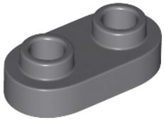 LEGO TANIER 1X2 TMAVO SIVÁ Č