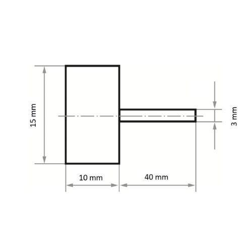 Lamelový brúsny kotúč 15x10x3 P150 malý