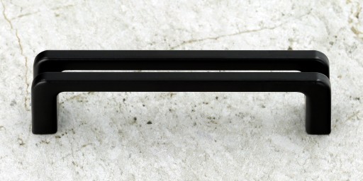 ÚCHYTKA NÁBYTKOVÁ ÚCHYTKA NÁBYTKOVÁ ČIERNA ROVNÁ 128MM
