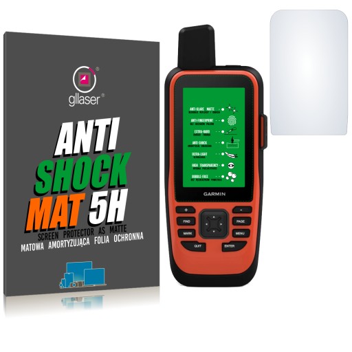 Antireflexná ochranná fólia Glaser Anti-Shock MAT 5H Garmin GPSmap 86i