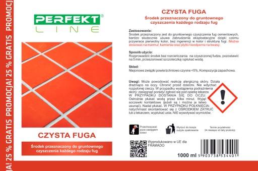 Čistiaci prostriedok na čistenie škár Clean Fuga 1L