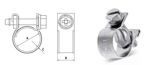 Skrutková svorka GBS W1 MINI 14-16 10 ks