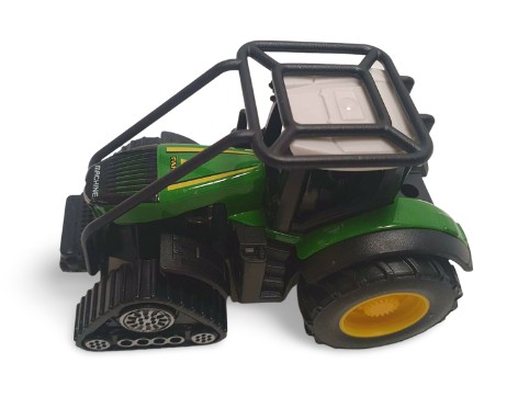 TRAKTOR S KOLEJAMI ZELENÝ 9CM 1:80 E1119 EMAJ