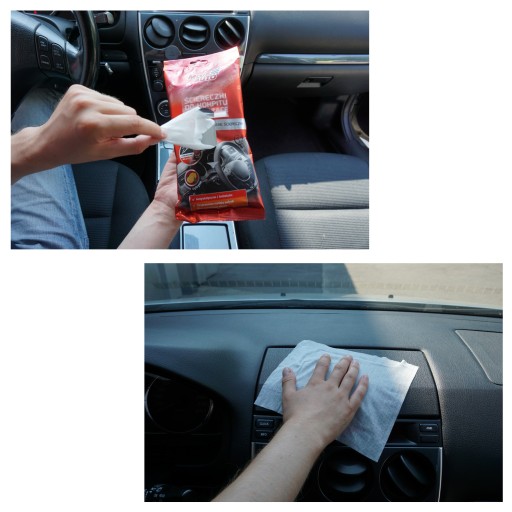MOJE UBRIKY NA AUTO VLHČENÉ Utierky DO KOKPITU, LESK 24 ks