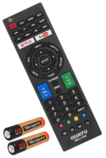 UNIVERZÁLNE DIAĽKOVÉ OVLÁDANIE PRE TV SHARP NETFLIX YOUTUBE BEZPLATNÉ BATÉRIE