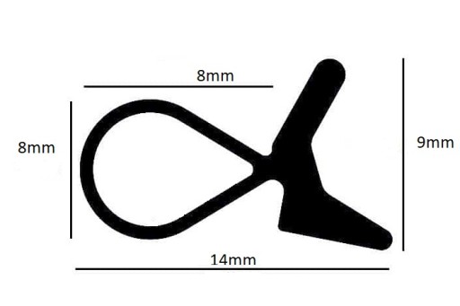 RYBIE TESNENIE KDA 48 BROWN GERDA KMT ITD 1 meter
