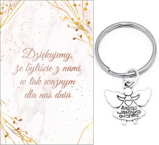 ĎAKUJEME HOSTOM DARČEK SVADOBNÝ ANJEL KĽÚČOVKA SPOMIENKY