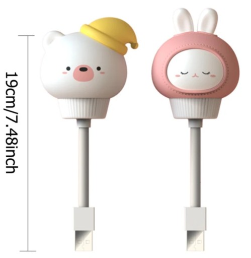 Silikónová lampa pre deti LAPTOP USB + REMOTE
