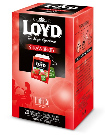Ovocný čaj v obálkach Horeca Jahoda pre gastronómiu 20T LOYD
