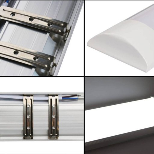 2x LED panel na povrchovú montáž 30 cm pre svietidlo pre garážové dielenské svietidlo