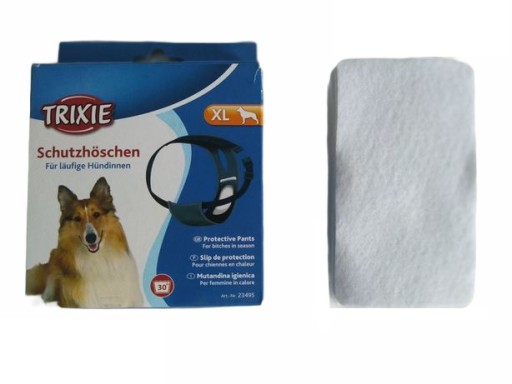Nohavičky TRIXIE Heat pre psov, veľkosť XL, čierne