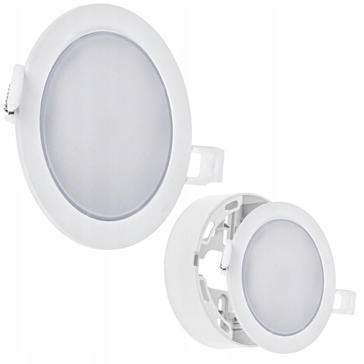 Prisadené LED stropné svietidlo 2v1 okrúhle 6W 3000K 750lm IP20