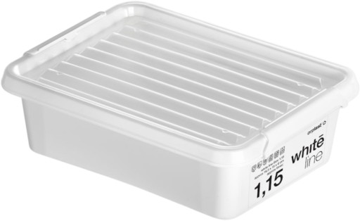ORGANIZÁTOR KONTAJNER S VÍKOM 1,15 l biely