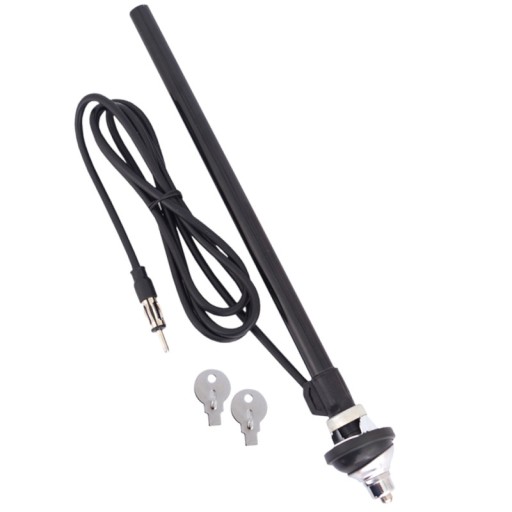 TELESKOPICKÁ ANTÉNA CHROMOVÁ 40cm KÁBEL 80cm AM/FM