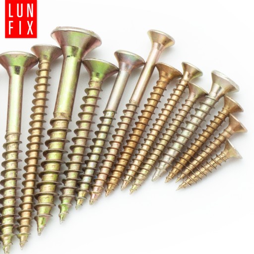 Skrutky do dreva kalené 4,5x45mm, zápustná hlava, pozinkované, 300 ks.