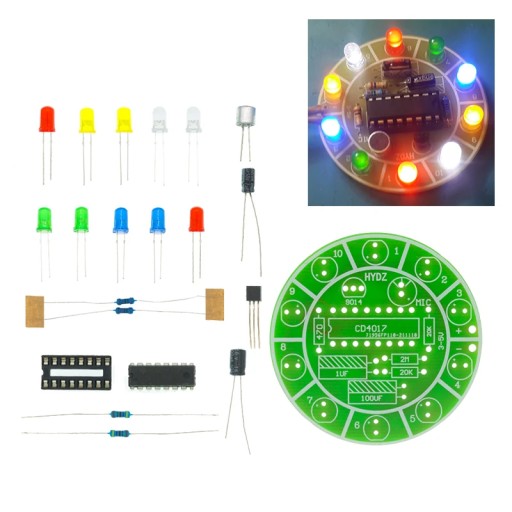 Hlasom ovládaný modul s 10 LED diódami - naučíte sa spájkovať KIT DIY