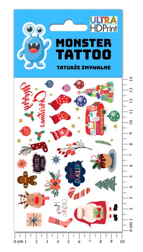 NAJLEPŠIE VIANOČNÉ TETOVANIE VESELÉ VIANOCE MIKULÁŠKY DARČEK KVALITA