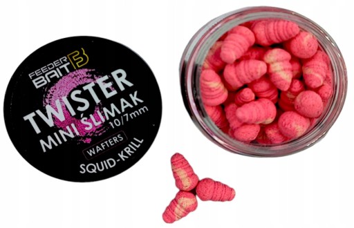 Twister Mini Slimák Feeder Návnada JAHODOVÁ RYBA