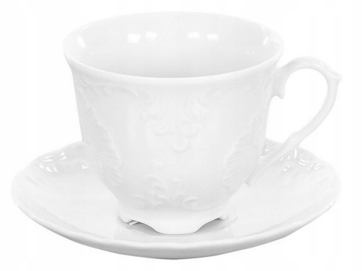 0001 ŠÁLKA 170 Biele ROCOCO ĆMIELÓW PORCELÁNOVÉ espresso
