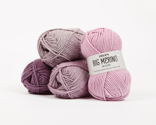 Priadza Mernos - BIG MERINO -Kvapky - Farba: 23-