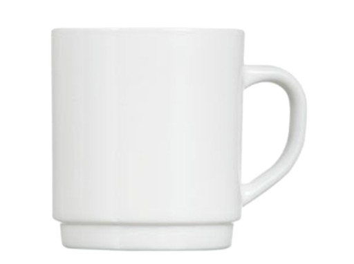 Biely temperovaný hrnček 290 ml LUMINARC