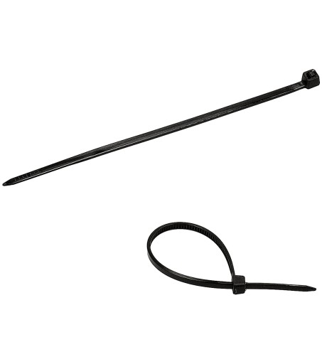 Sťahovacie pásky 2,5x100mm Čierna 100 ks