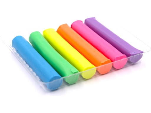 Fluo Tetis KP002-A školská plastelína, 6 farieb