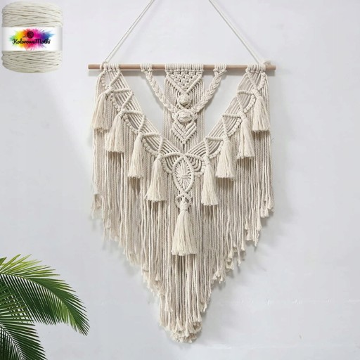 Prírodná bavlnená šnúra Macrame 200m 3mm