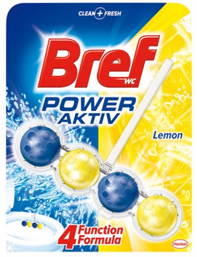 BREF Power Aktiv Lemon toaletné guličky 50g