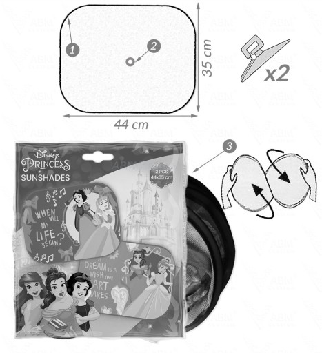 2x AUTOCLONY 44x35 PRINCESS DRE ŽALÚZIE