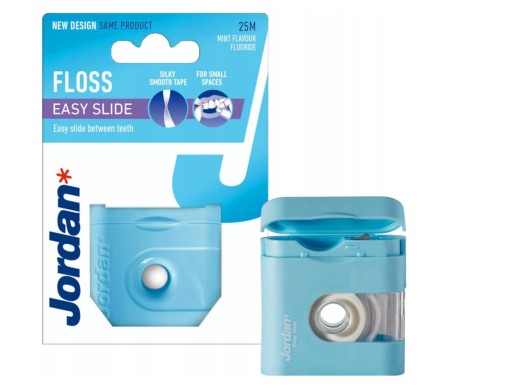 JORDAN EASY SLIDE DENTAL FLOSS, plochá, 25 m