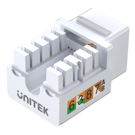 Unitek Keystone modul RJ-45 port (8P8C) Cat 6 UTP alebo Cat 5e