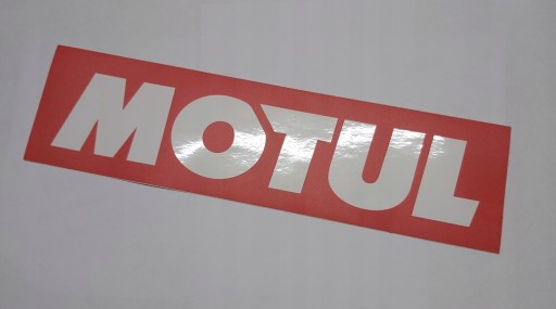 NÁLEPKA MOTUL S LOGOM NÁLEPKA VEĽKÁ POLOMATNÁ 28 x 7,5 cm