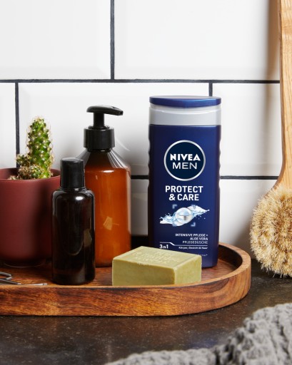NIVEA PROTECT CARE Pánsky sprchový gél Čistiaca čistiaca tekutina 250 ml