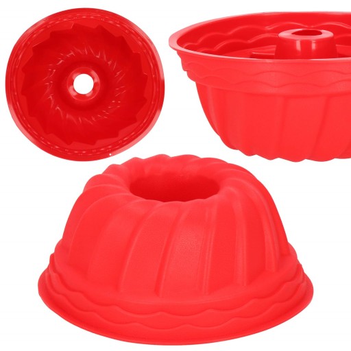 SILIKÓNOVÁ VEĽKÁ FORMA NA PEČENIE TORTY S KOMÍNOM 23cm
