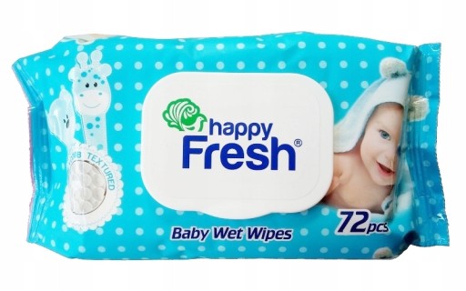 Happy FRESH vlhčené obrúsky 1 x 72 ks.