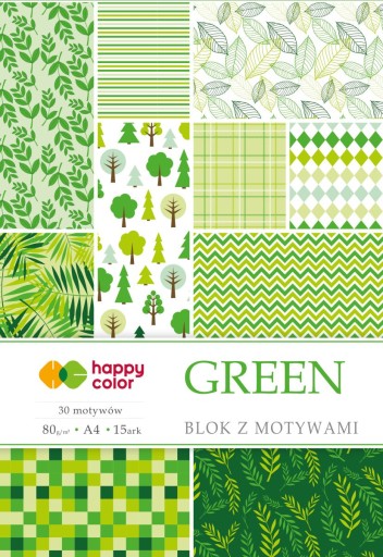 Kreatívny blok Happy Color s motívmi Green A4
