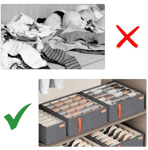 ORGANIZÁTOR NA ŠATNÍK, ZÁSUVKY NA OBLEČENIE, SPODNÉ PRÁDLO, PONOŽKY, PEVNÉ ŠIR.